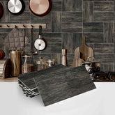 Industrial Style PE Foam Tile Stickers for Home Decor Matte Texture Easy to Clean Self Adhesive Ideal for Kitchen Bathroom Walls and Stair Steps